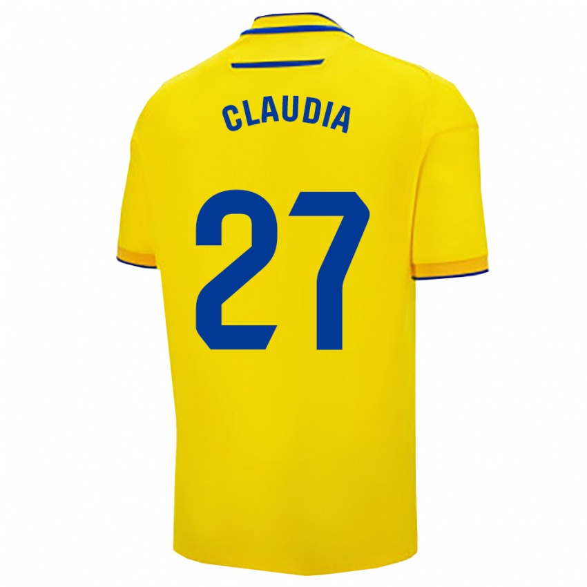 נשים Claudia Batista Rivera #27 צהוב נייבי ג'רזי ביתית 2025/26 חולצה קצרה