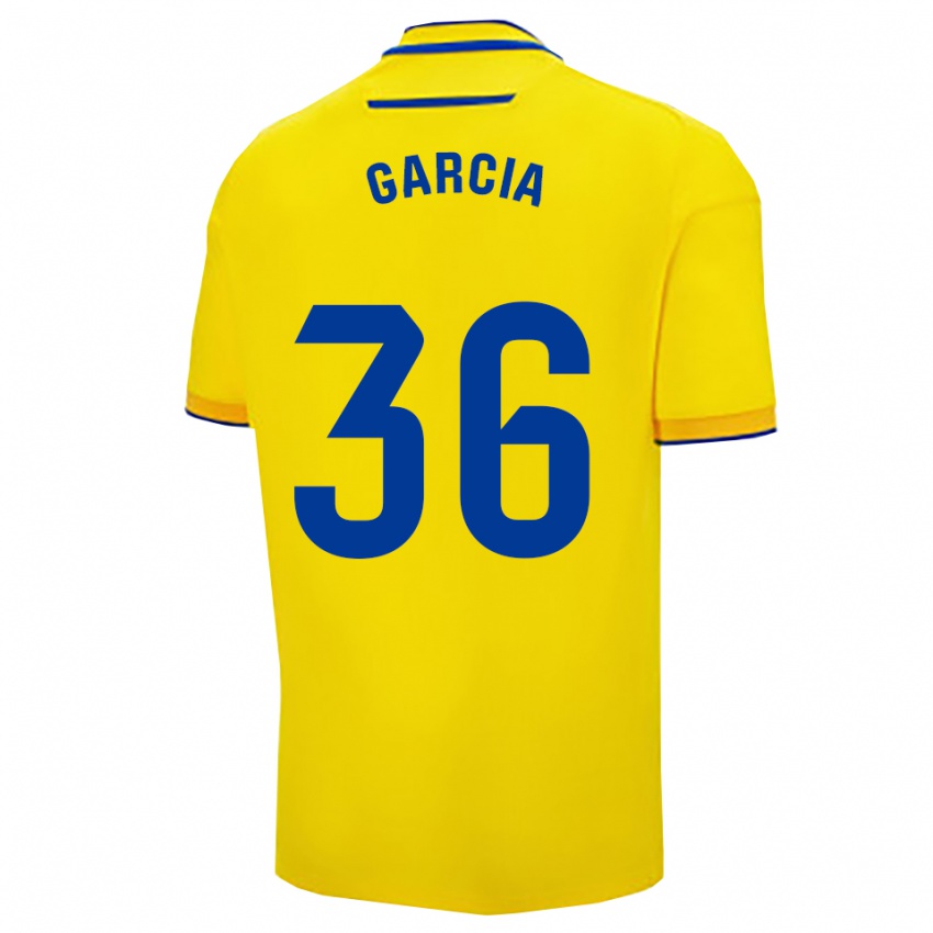 נשים דויד גרסיה #36 צהוב נייבי ג'רזי ביתית 2025/26 חולצה קצרה