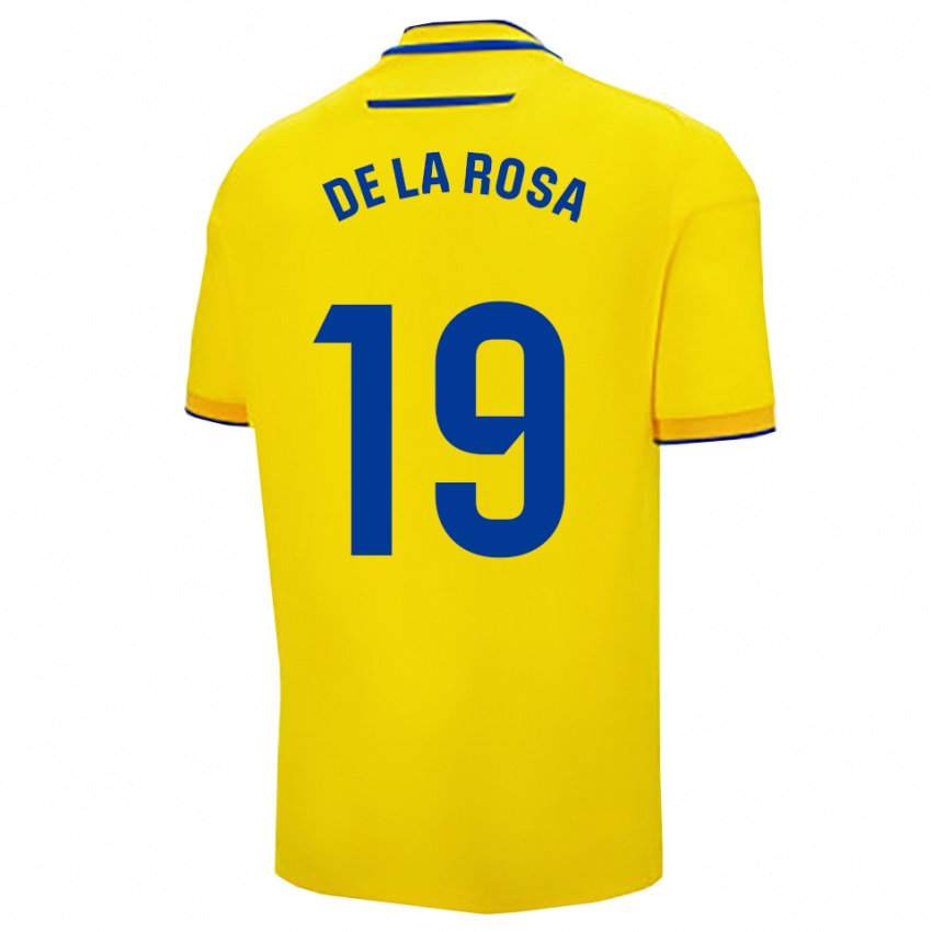 נשים חוסה אנטוניו דה לה רוסה #19 צהוב נייבי ג'רזי ביתית 2025/26 חולצה קצרה