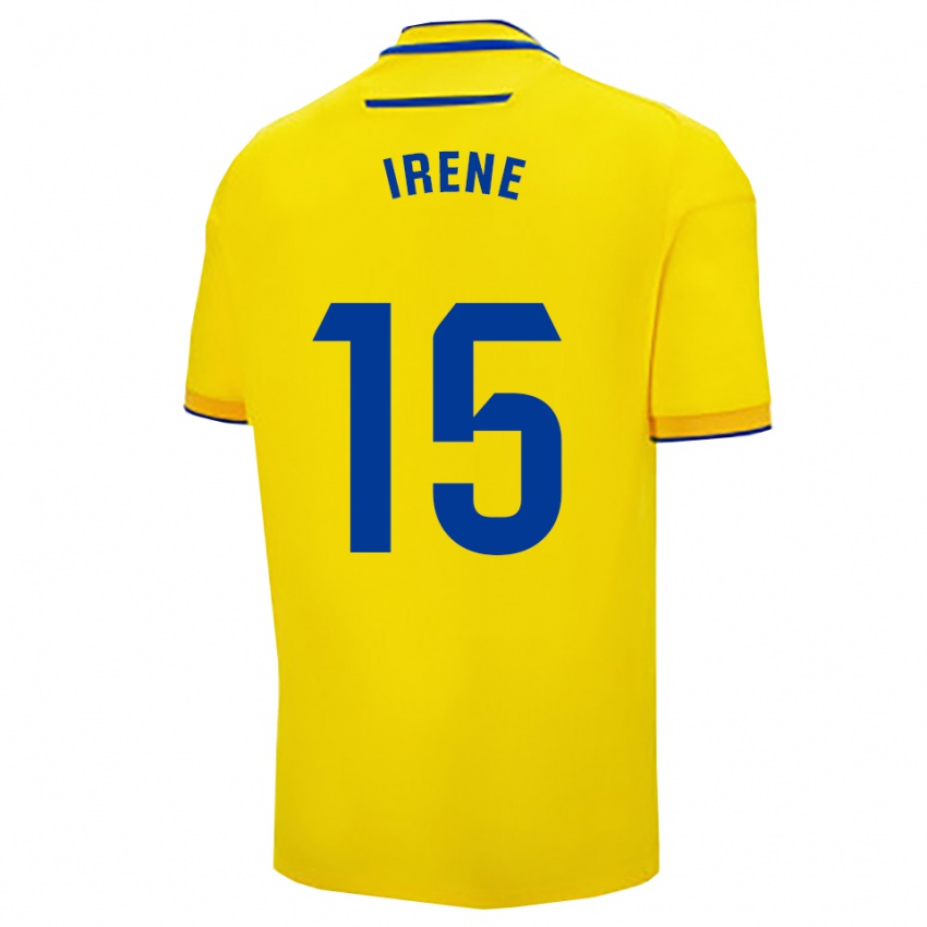 נשים Irene Laseca Perez #15 צהוב נייבי ג'רזי ביתית 2025/26 חולצה קצרה