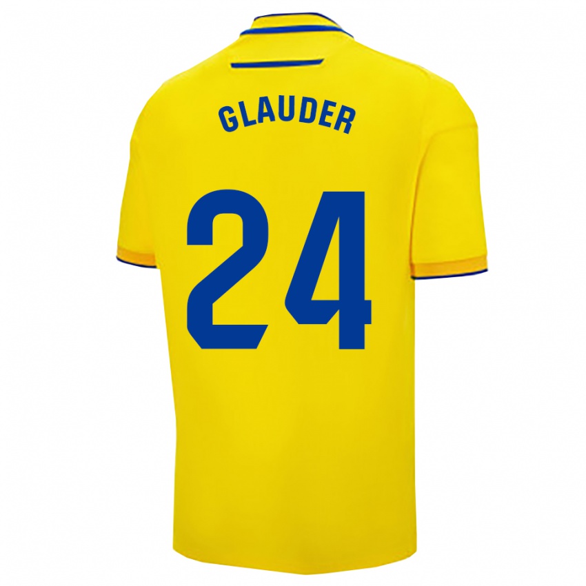 נשים אנטוניו גלאודר #24 צהוב נייבי ג'רזי ביתית 2025/26 חולצה קצרה