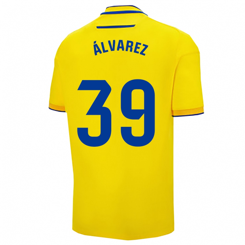 נשים Ismael Álvarez #39 צהוב נייבי ג'רזי ביתית 2025/26 חולצה קצרה