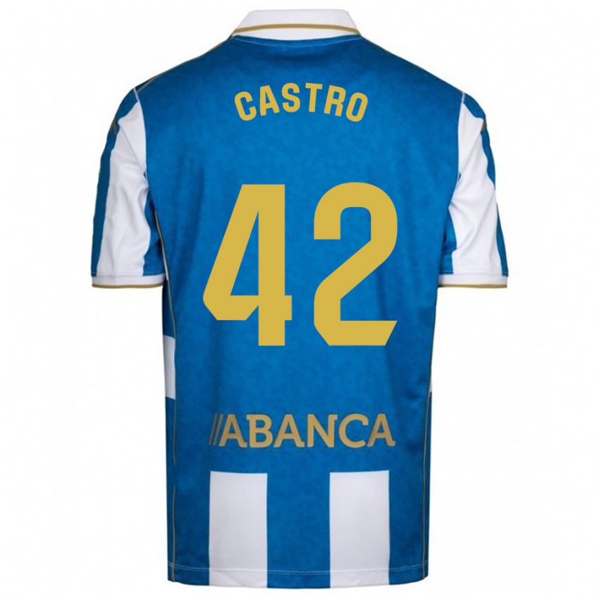 נשים Lucas Castro #42 לבן כחול ג'רזי ביתית 2025/26 חולצה קצרה