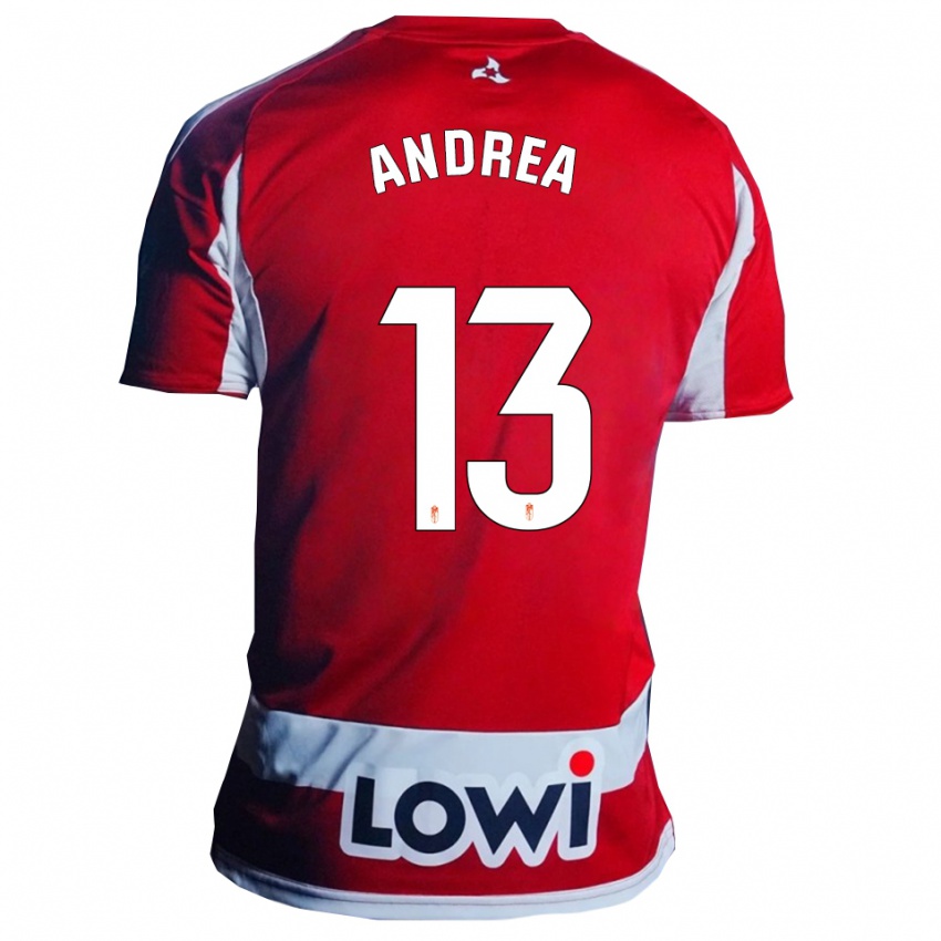 נשים אנדריאה רומרו #13 אדום לבן ג'רזי ביתית 2025/26 חולצה קצרה