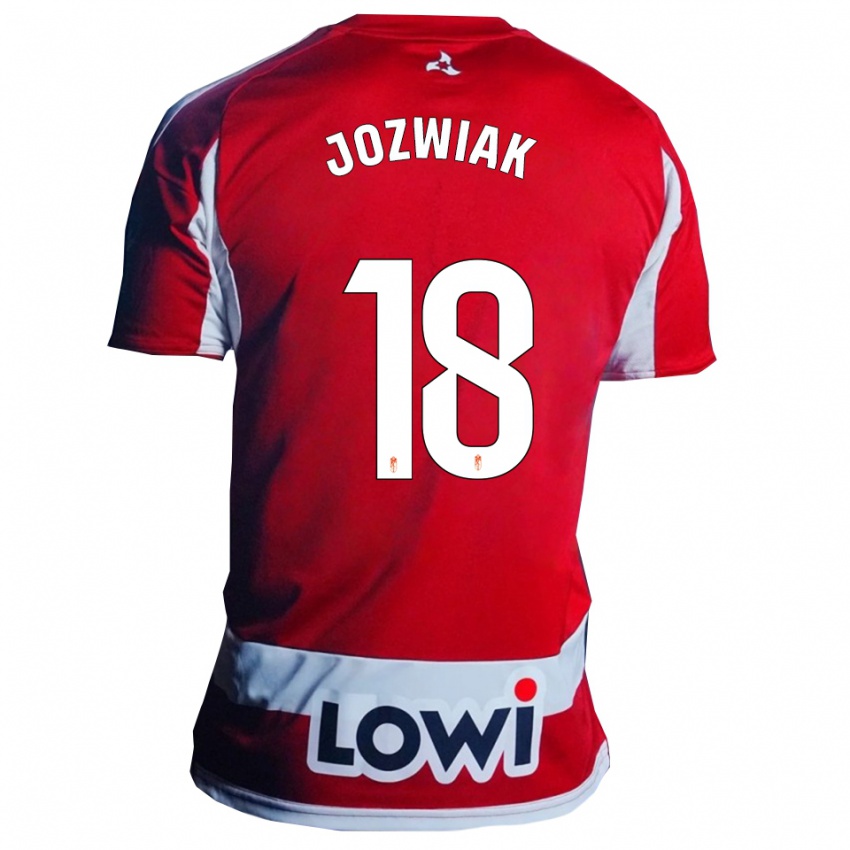 נשים קמיל יוז׳ביאק #18 אדום לבן ג'רזי ביתית 2025/26 חולצה קצרה