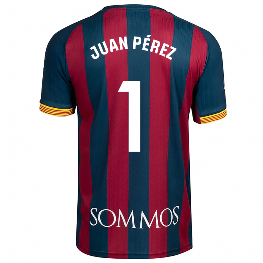 נשים חואן פרז #1 כחול נייבי אדום ג'רזי ביתית 2025/26 חולצה קצרה