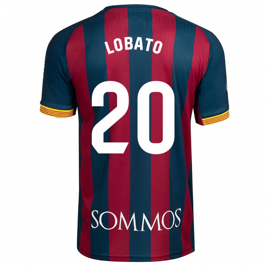 נשים Guillermo Lobato #20 כחול נייבי אדום ג'רזי ביתית 2025/26 חולצה קצרה
