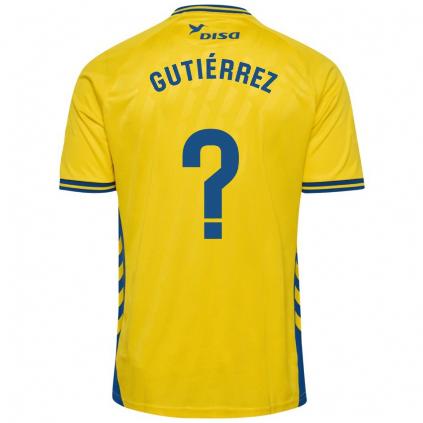 נשים Marco Gutiérrez #0 צהוב כחול ג'רזי ביתית 2025/26 חולצה קצרה