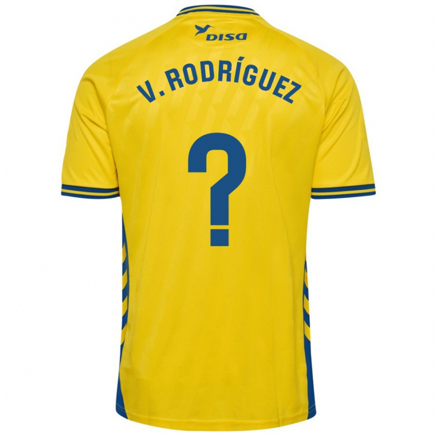 נשים Carlos Vicente Rodríguez #0 צהוב כחול ג'רזי ביתית 2025/26 חולצה קצרה
