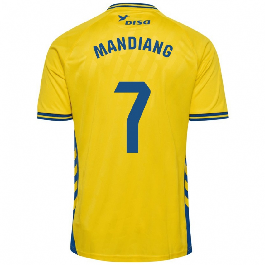 נשים Saliou Mandiang #7 צהוב כחול ג'רזי ביתית 2025/26 חולצה קצרה
