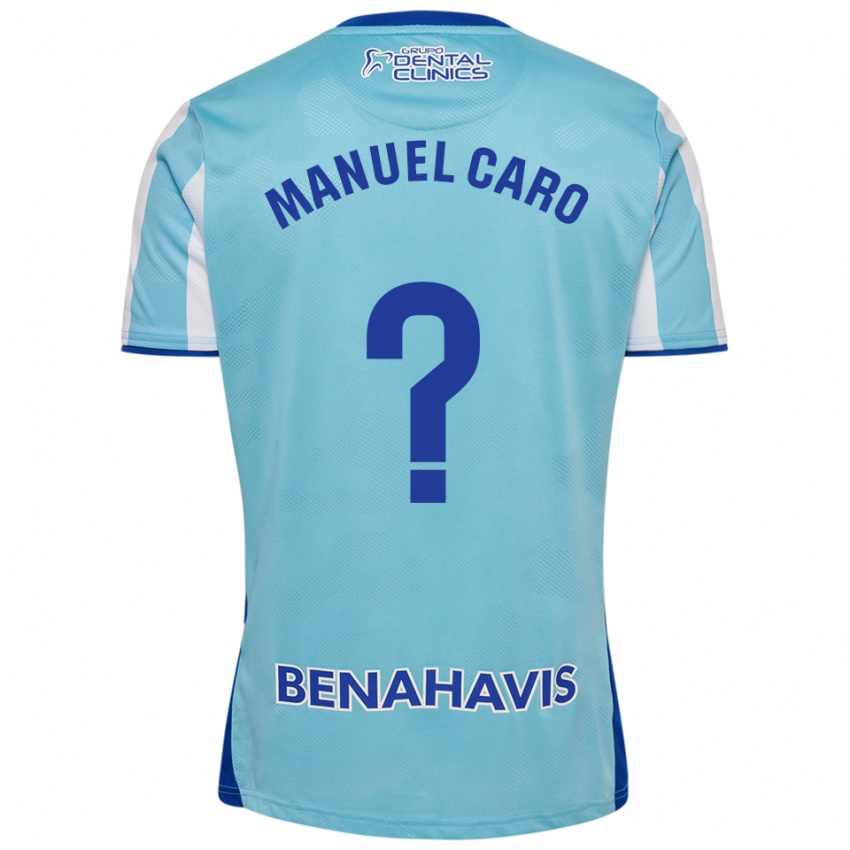 נשים José Manuel Caro #0 תכלת לבן ג'רזי ביתית 2025/26 חולצה קצרה