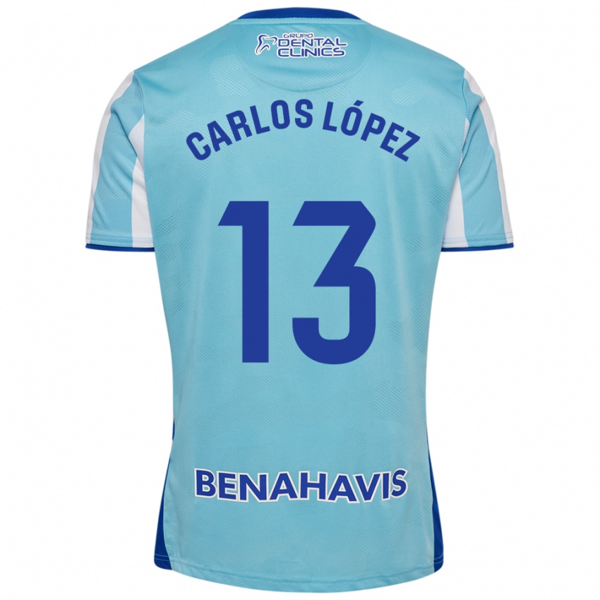 נשים קרלוס לופז #13 תכלת לבן ג'רזי ביתית 2025/26 חולצה קצרה