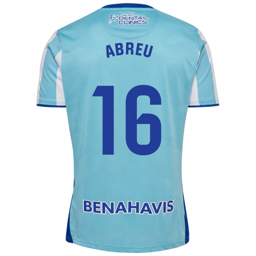 נשים Marco Abreu #16 תכלת לבן ג'רזי ביתית 2025/26 חולצה קצרה