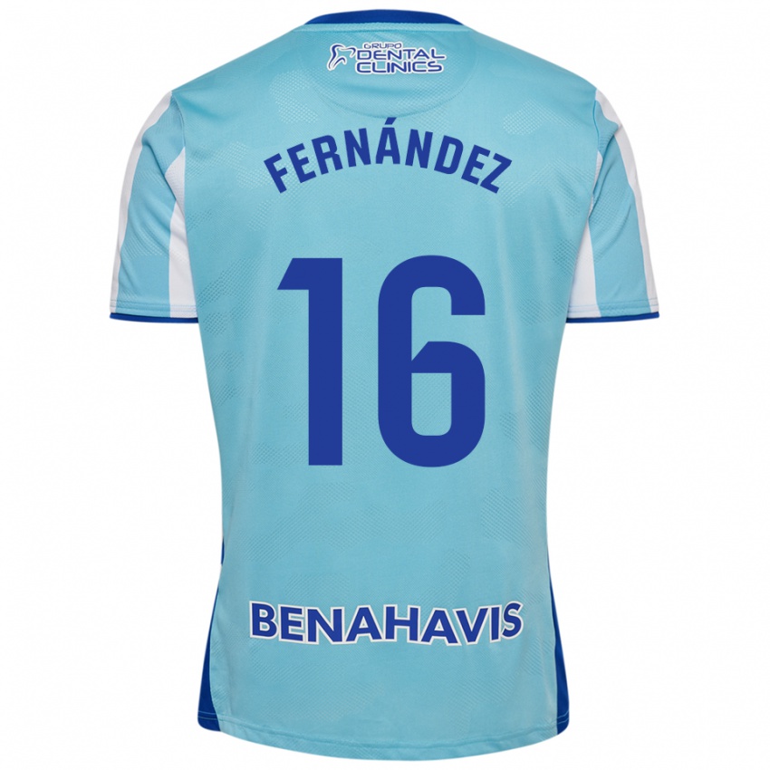 נשים José Fernández #16 תכלת לבן ג'רזי ביתית 2025/26 חולצה קצרה