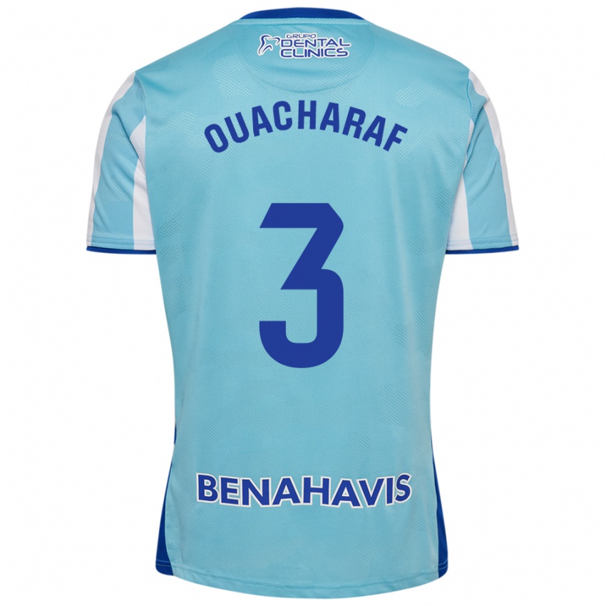 נשים בילאל אשרף #3 תכלת לבן ג'רזי ביתית 2025/26 חולצה קצרה