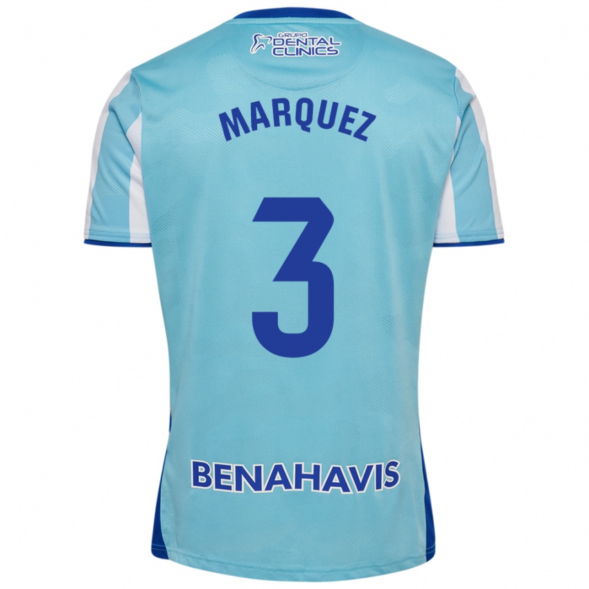 נשים דיוויד מרקז #3 תכלת לבן ג'רזי ביתית 2025/26 חולצה קצרה