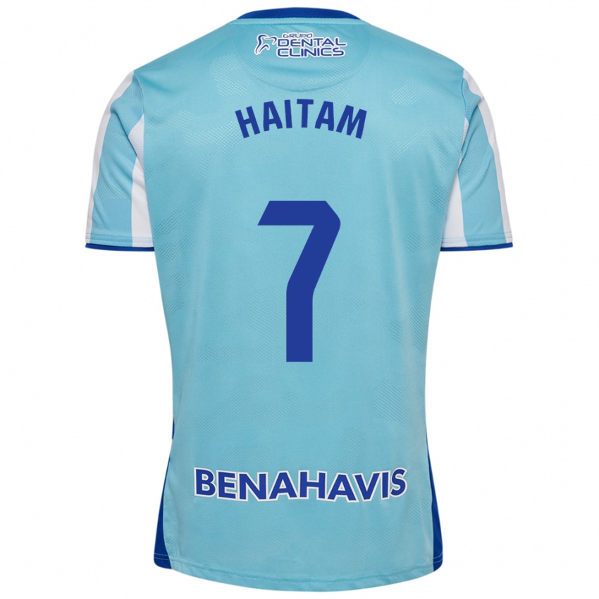 נשים חיתם עבאידה #7 תכלת לבן ג'רזי ביתית 2025/26 חולצה קצרה