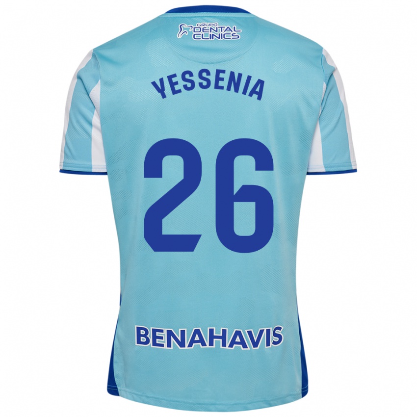 נשים Yessenia Alcaide Martin #26 תכלת לבן ג'רזי ביתית 2025/26 חולצה קצרה