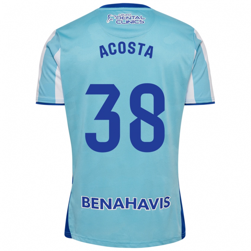 נשים ג'ודית אקוסטה #38 תכלת לבן ג'רזי ביתית 2025/26 חולצה קצרה