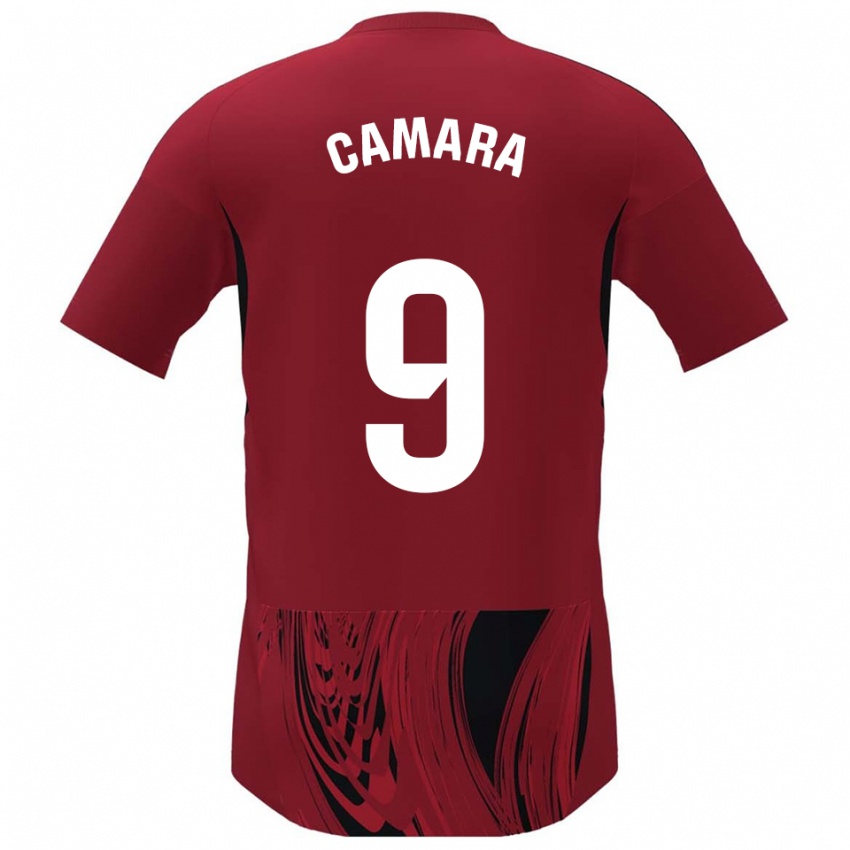 נשים ארון קמארה לופס #9 אדום שחור ג'רזי ביתית 2025/26 חולצה קצרה
