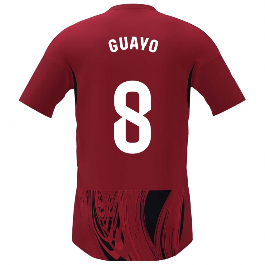 נשים גואיו #8 אדום שחור ג'רזי ביתית 2025/26 חולצה קצרה