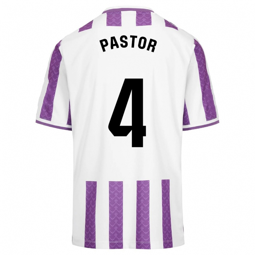 נשים Alba Pastor Rodríguez #4 סגול לבן ג'רזי ביתית 2025/26 חולצה קצרה
