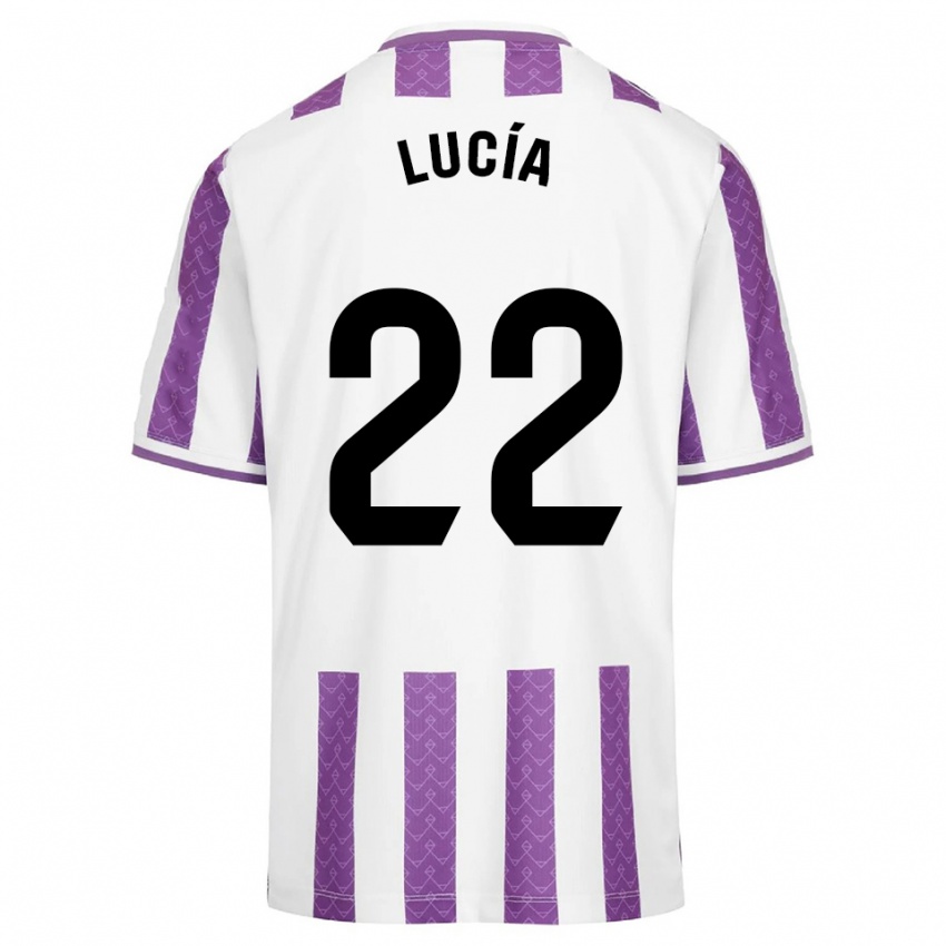 נשים Lucía Familiar Martín #22 סגול לבן ג'רזי ביתית 2025/26 חולצה קצרה
