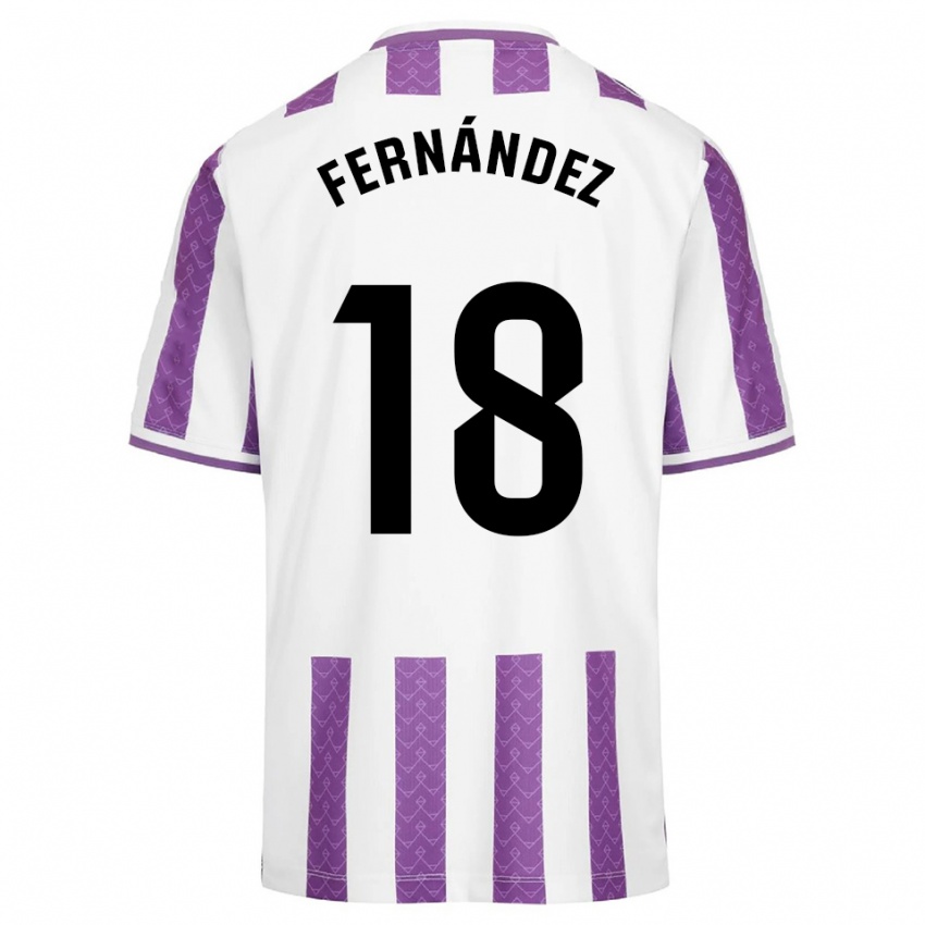 נשים Tommy Fernández #18 סגול לבן ג'רזי ביתית 2025/26 חולצה קצרה