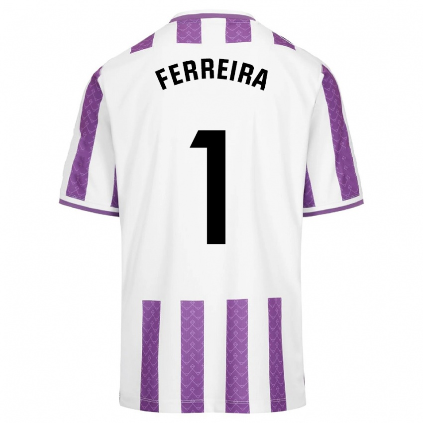 נשים Andre Ferreira #1 סגול לבן ג'רזי ביתית 2025/26 חולצה קצרה