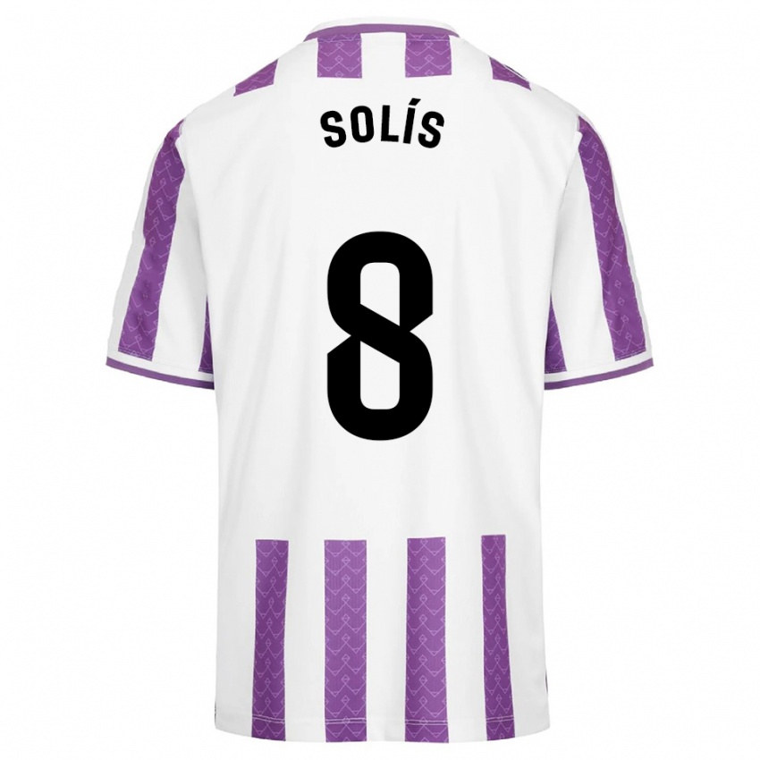 נשים Celia Solís Gómez #8 סגול לבן ג'רזי ביתית 2025/26 חולצה קצרה