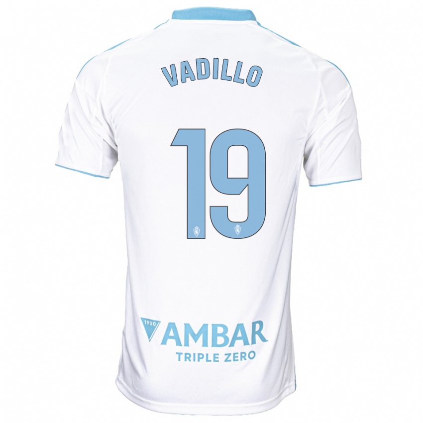 נשים Iker Vadillo #19 לבן תכלת ג'רזי ביתית 2025/26 חולצה קצרה