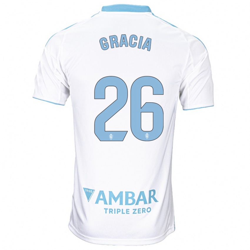 נשים Gori Gracia #26 לבן תכלת ג'רזי ביתית 2025/26 חולצה קצרה