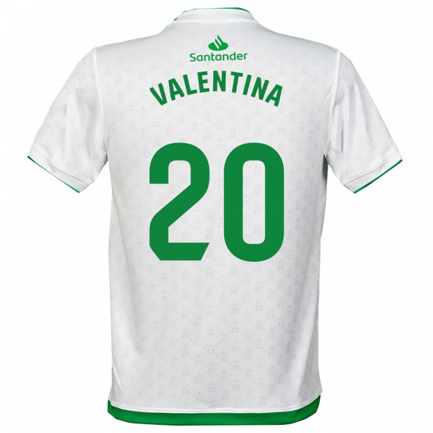 נשים Valentina Lucumi Montoya #20 ירוק לבן ג'רזי ביתית 2025/26 חולצה קצרה