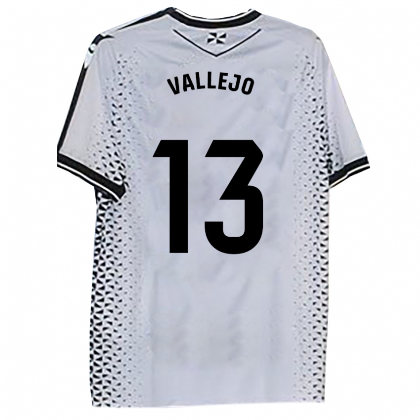 נשים גיירמו ואייחו דלגאדו #13 לבן שחור ג'רזי ביתית 2025/26 חולצה קצרה