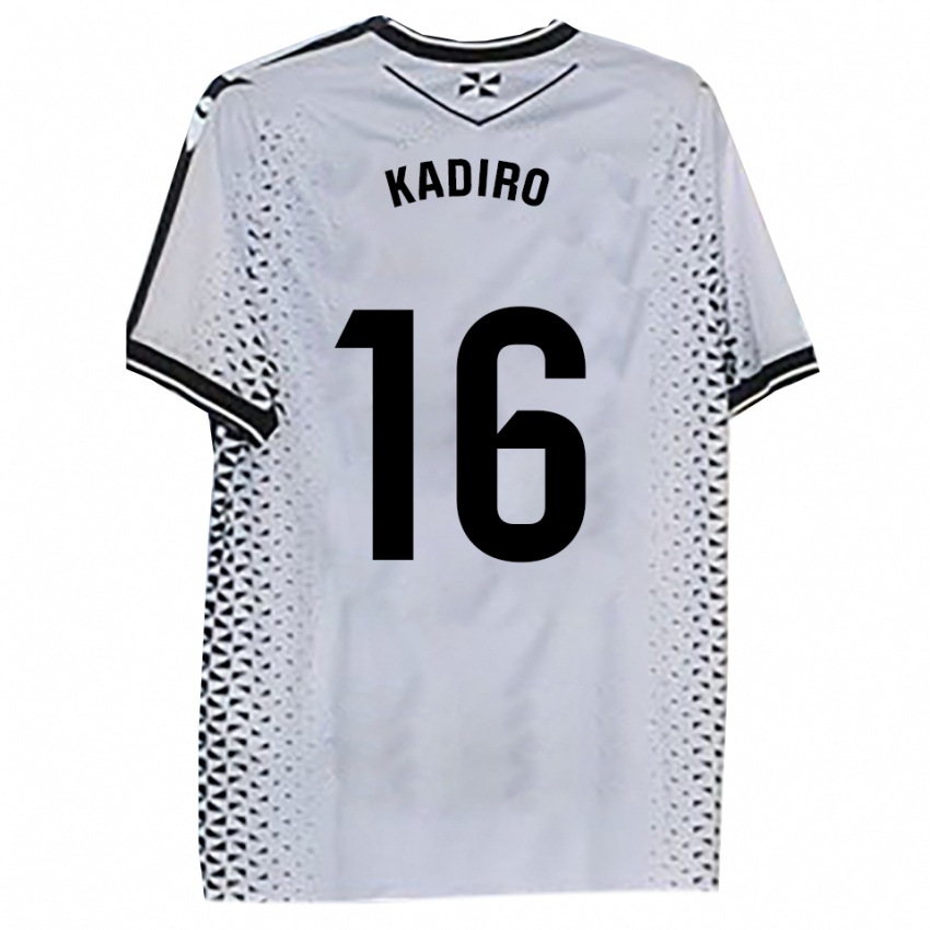 נשים מוחמד מוחמד מוחמד #16 לבן שחור ג'רזי ביתית 2025/26 חולצה קצרה