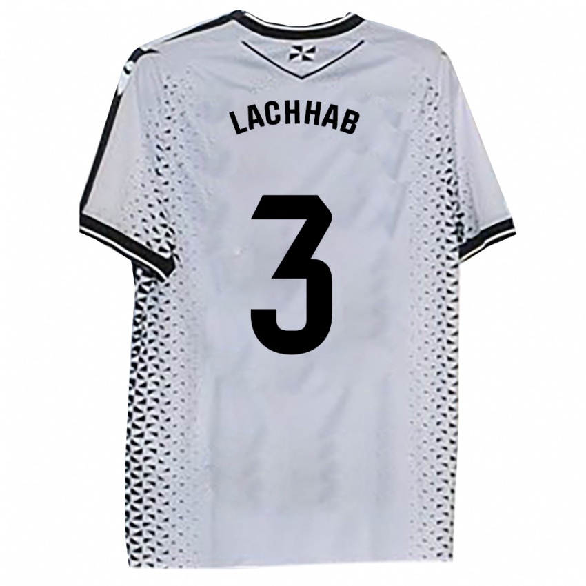 נשים יונס לאצ׳אב #3 לבן שחור ג'רזי ביתית 2025/26 חולצה קצרה