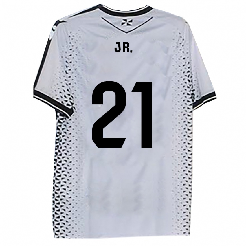 נשים Douglas Jr. #21 לבן שחור ג'רזי ביתית 2025/26 חולצה קצרה