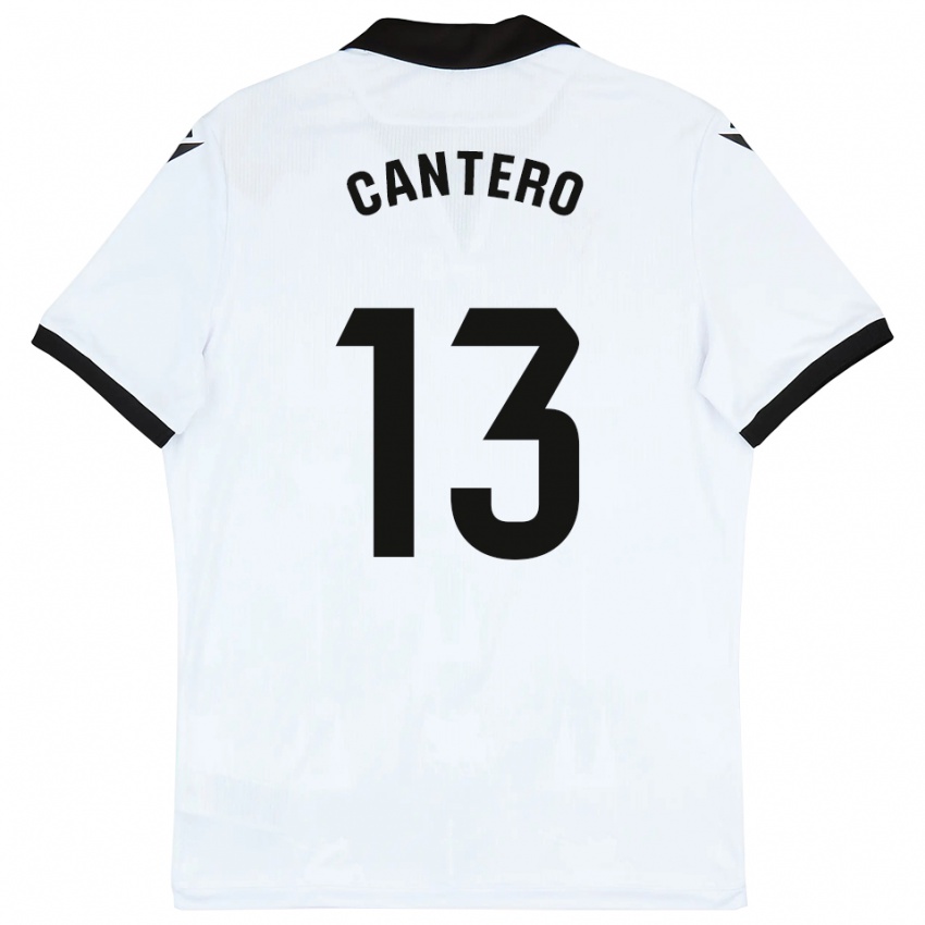 נשים אנדר קנטרו #13 לבן שחור ג'רזי ביתית 2025/26 חולצה קצרה