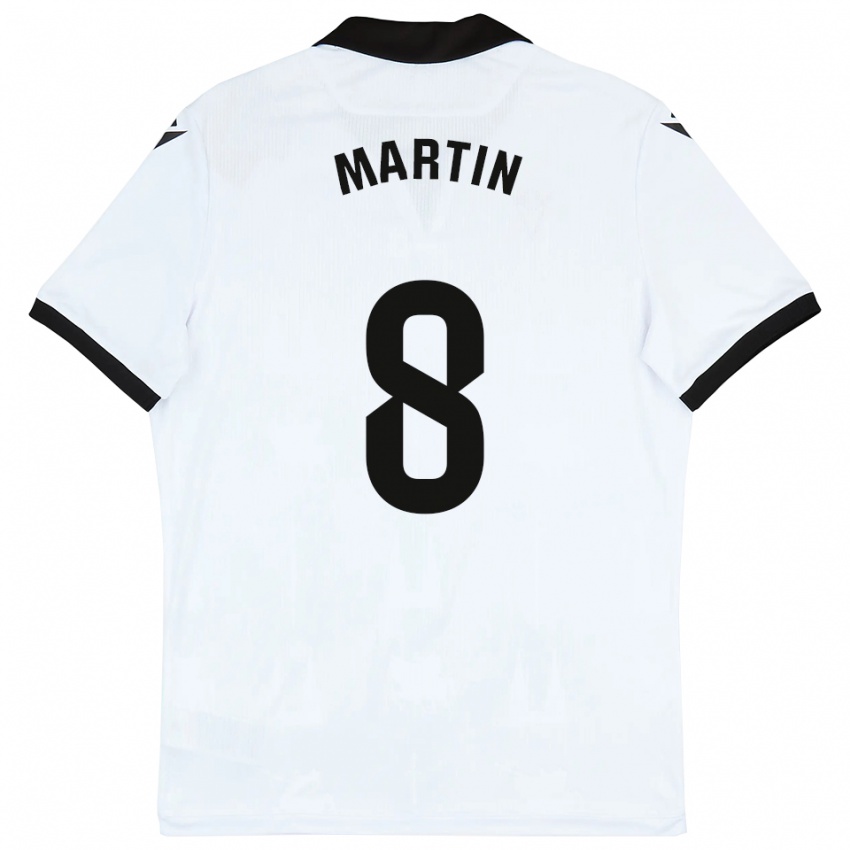 נשים Ander Martin #8 לבן שחור ג'רזי ביתית 2025/26 חולצה קצרה