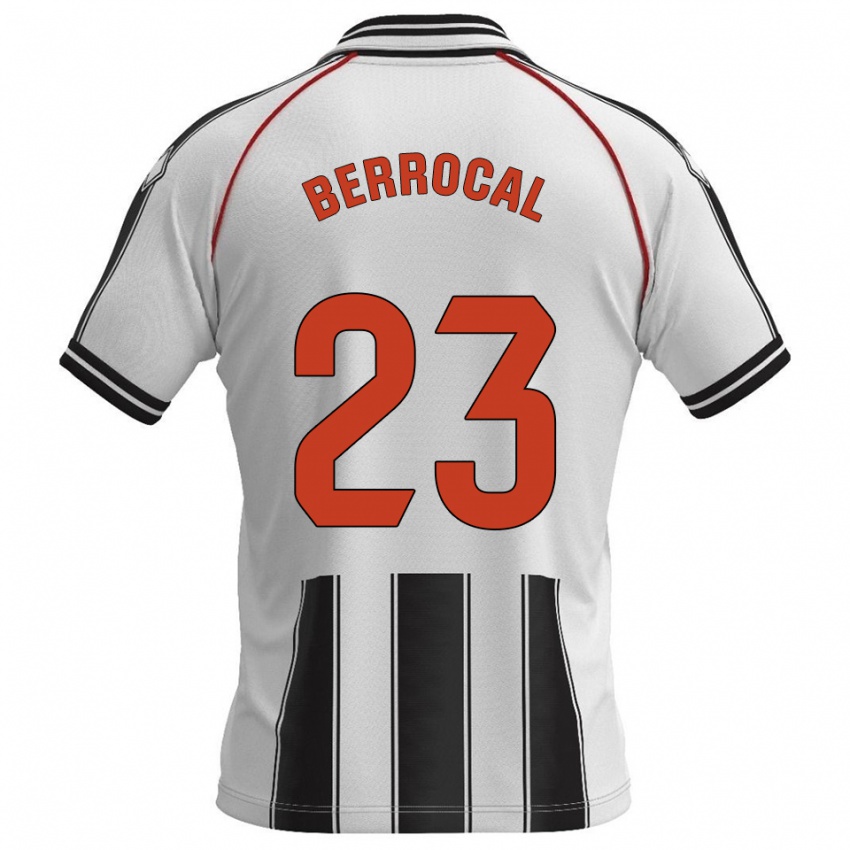 נשים Manu Berrocal #23 לבן שחור ג'רזי ביתית 2025/26 חולצה קצרה