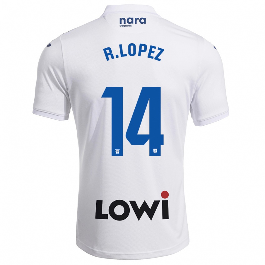 נשים Roberto Lopez #14 לבן נייבי ג'רזי ביתית 2025/26 חולצה קצרה