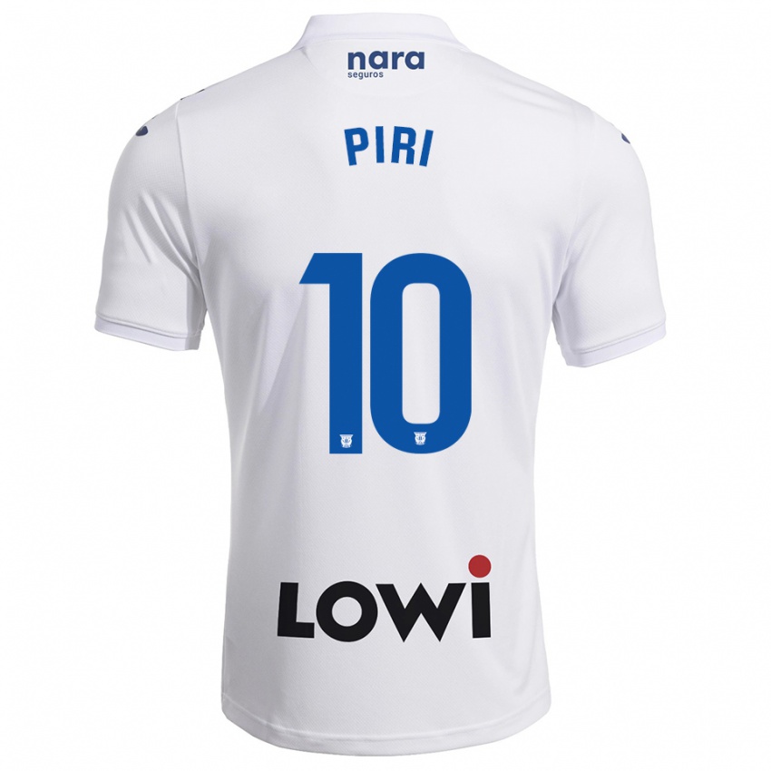 נשים Piri #10 לבן נייבי ג'רזי ביתית 2025/26 חולצה קצרה