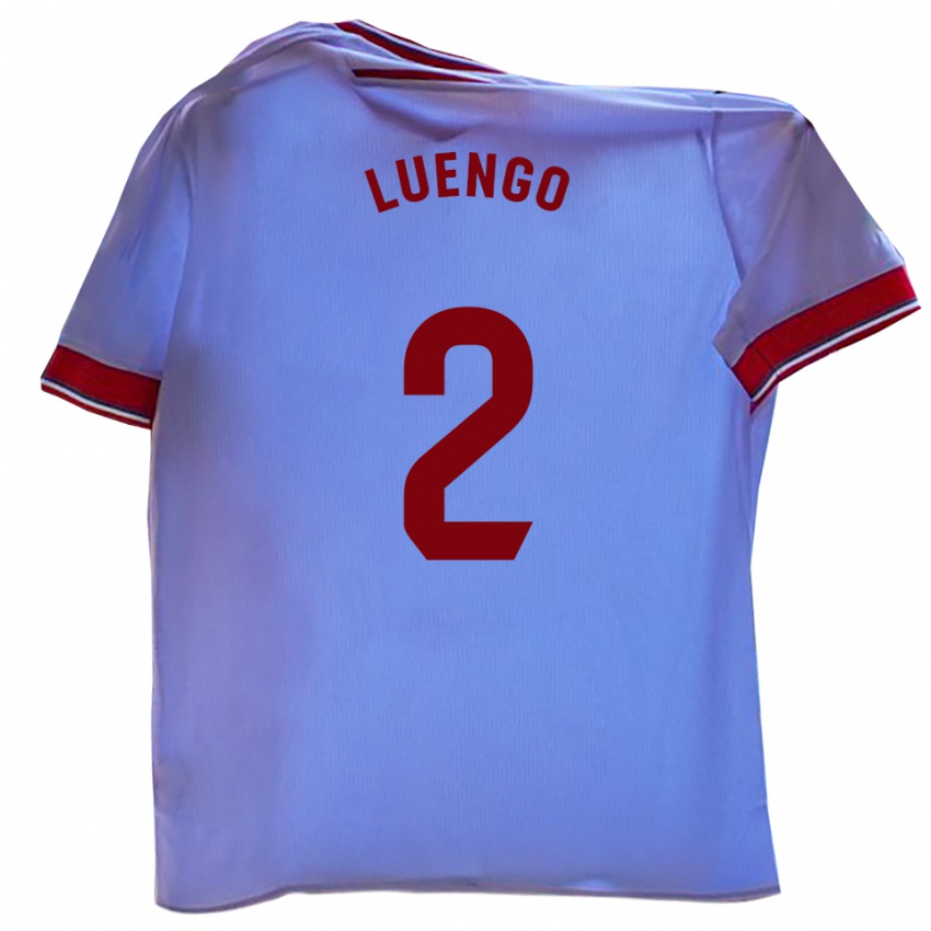 נשים Carlos Luengo #2 לבן אדום ג'רזי ביתית 2025/26 חולצה קצרה