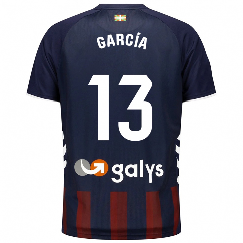 נשים Jon García #13 כחול נייבי אדום ג'רזי ביתית 2025/26 חולצה קצרה