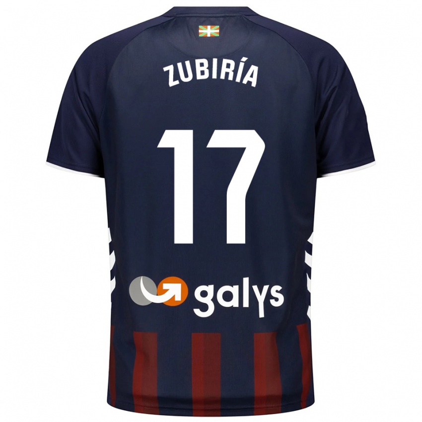 נשים Iker Zubiría #17 כחול נייבי אדום ג'רזי ביתית 2025/26 חולצה קצרה