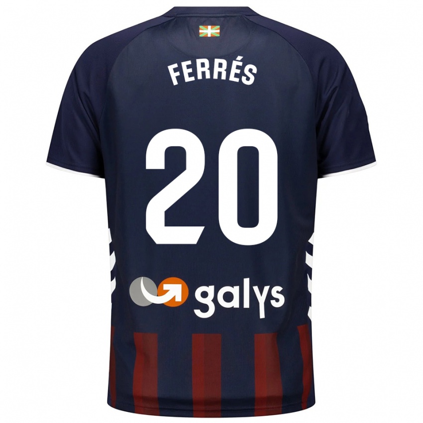 נשים Llorenç Ferrés #20 כחול נייבי אדום ג'רזי ביתית 2025/26 חולצה קצרה