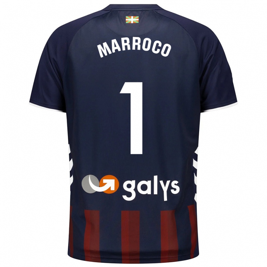 נשים Marc Marroco #1 כחול נייבי אדום ג'רזי ביתית 2025/26 חולצה קצרה