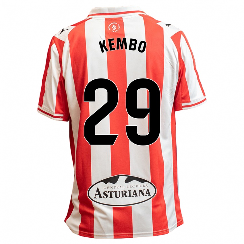 נשים יאן קמבו #29 לבן אדום ג'רזי ביתית 2025/26 חולצה קצרה