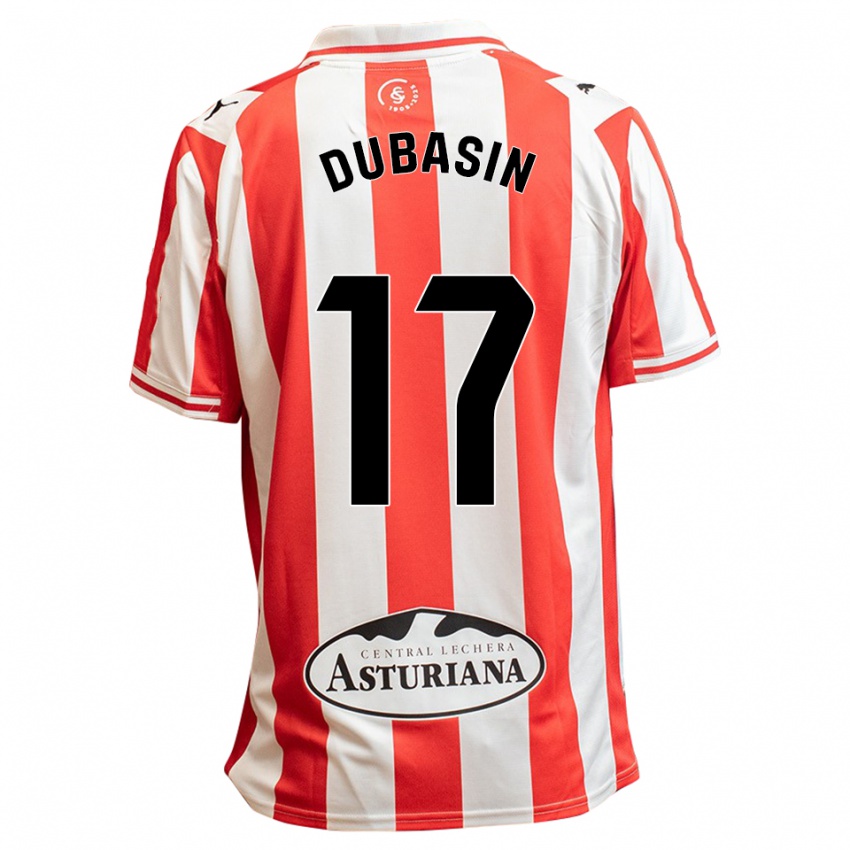 נשים Jonathan Dubasin #17 לבן אדום ג'רזי ביתית 2025/26 חולצה קצרה