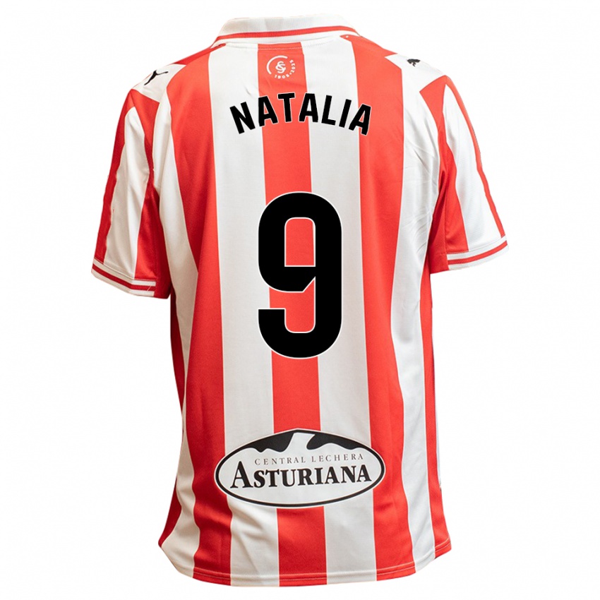 נשים Natalia Sobero González #9 לבן אדום ג'רזי ביתית 2025/26 חולצה קצרה